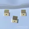 Retenção de Cor Elevada Cobre Banhado a Ouro 18K Contas Redondas Barrocas Contas Espaçadoras Contas Soltas Tijolo Quadrado Dourado Pulseira Acessórios para Joias DIY