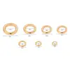 Aço Inoxidável Fundição Anel Integrado Anel Fechado Conector de Pulseira Círculo de Roupa Anel de Puxar Pingente Acessórios de Joalheria