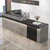 Balcão de Bar de Canto Estilo Chinês, Balcão de Caixa Registradora, Balcão de Recepção Frontal de Empresa, Balcão Comercial para Loja de Roupas, Balcão Pequeno, Mesa de Escritório