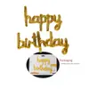 Globo de una sola pieza con letras minúsculas en inglés de cumpleaños decoración para fiesta de cumpleaños infantil globo para arreglo de 100 días de bebé