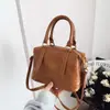 Otoño/Invierno 2026 Nuevo Bolso Boston Retro para Mujer Bolso Cruzado de Hombro Único de Cuero Genuino Bolso de Mano Versátil de Nicho de Alta Gama