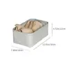 Caja de Almacenamiento de Calcetines de Tela Transfronteriza de Algodón para Escritorio de Casa, Cajón, Compartimento Varios, Armario, Caja Organizadora de Ropa Interior