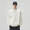 Venda Quente Marca da Moda Moletom Masculino Bordado Gola Redonda Outono Inverno 2026 Novo Casual Americano Outono Manga Longa Top da Moda