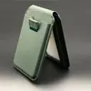 Adecuado para iPhone 16 Soporte Magnético para Tarjetas Cuero Apple 15/14/13 Teléfono Móvil Pegatina Trasera Magnética Fuerte Soporte para Tarjetas Deslizante