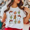 Estación Independiente de Amazon Sudadera de Manga Corta Navideña de Dibujos Animados Papá Noel Estampado de Letras ebay Comercio Exterior
