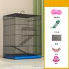 Gaiola de Esquilo de Três Camadas, Gaiola Especial para Chinchilas e Esquilos, Grande Gaiola Villa Elevada para Gerbils e Esquilos Voadores, Gaiola Pequena para Animais de Estimação