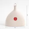 Jarrón de fruta roja de la suerte feliz, diseño de sala de compromiso, boda, regalo de inauguración de la casa, porche, mueble de TV, simulación