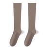 Calcetines de compresión para pantorrilla de algodón de color liso estilo académico para otoño e invierno, calcetines de compresión para pantorrilla para niños, calcetines antibacterianos, calcetines Zhuji