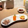 Vajilla de cocina para hotel, platos para aperitivos, platos redondos de cerámica para restaurantes y clubes.