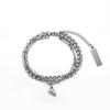 Pulsera para Pareja de Desamor Pulsera de Moda para Hombre y Mujer Par de Pulseras de Costura de Doble Capa ins Imán de Amor Pulsera Atractiva
