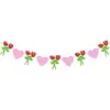 Decoração de Festa Dia dos Namorados Bandeira de Amor Vermelha e Rosa Faixa de Bandeira Feliz Dia dos Namorados