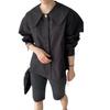 Ins2026 Coreana Estilo Nuevo de Principios de Primavera Diseño Coreano Plisado Holgado Cuello de Muñeca Camisa de Manga Larga Top