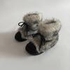 Botas de nieve cómodas y esponjosas de moda para mujer 2024 otoño e invierno nuevas antideslizantes con forro polar suela gruesa de punta grande botas de algodón de moda