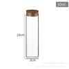 Botellas de Vidrio al por Mayor de 22 ml con Tapa de Rosca y Tapón de Corcho, Frascos Vacíos Sellados para Polvo Medicinal, Frascos para Deseos, Botellas Selladas