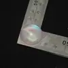 Nuevo Estilo Brillo Fino Ojo de Gato Semicírculo Tamaño Grande [25*25mm] Materiales de Diseño Hechos a Mano para Zapatos de Madera DIY en Stock