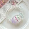 Cuerda para el pelo de pez pequeño de nuevo color, anillo para el pelo de línea telefónica transparente versátil, cuerda con corazón de niña, accesorios para el pelo sin marcas