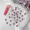 Accesorios para decoración de uñas k9 pentagrama con zircón de punta hacia atrás, populares estrellas pequeñas de 5 mm de colores brillantes y estrellas de mar, decoraciones de uñas DIY