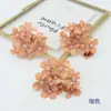 Flores Artificiais com 9 Galhos, Cabeças de Hortênsia Estilo Pintura a Óleo, Flores Pequenas em Cores de Outono para Decoração de Parede de Flores de Casamento, Flores para Penteado e Arranjos Florais