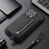 Para iphone11Pro bolsa para cartão capa de celular aba com zíper XSMax padrão de fibra de cartão capa protetora para comércio exterior