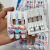 Set de Pinzas para el Cabello de Gato Hello Kitty de Dibujos Animados Sanrio, Pinzas que No Marcan, Set de Tres Piezas de Pinzas para el Cabello, Pinzas para el Flequillo