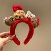 Tiara de Pelúcia com Laço e Bolinhas Estilo Coreano da Disney para Meninas, Adorável Faixa de Cabelo de Desenho Animado para Lavar o Rosto Infantil, Acessório de Cabelo