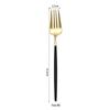 Conjunto Principal de Quatro Peças de Faca, Garfo e Colher Portuguesa de Aço Inoxidável Transfronteiriço Amazon Pintado Faca e Garfo para Steak Colher de Chá Dourado