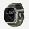 La Correa de Silicona Wild Trail es Adecuada para Apple 10 S11 Generación iWatch Ultra Hebilla de Metal de Aleación de Titanio Pulsera Deportiva