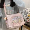 Bolsa Mensageira Fofa Estrelada Branco Leitoso Estilo Japonês Menina Anime Estilo Curativo Armazenamento de Itens Bolsa Transversal