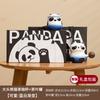 Taza de té de panda, taza de cerámica, taza de café creativa con separación de té, regalo de oficina y negocios, logotipo grabado