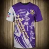 Camiseta de Rugby Transfronteriza para Hombre Verano Juvenil Holgada Estampado Digital 3D Cuello Redondo Mangas Cortas para Hombre