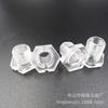 Parafuso plástico oco parafuso oco hexagonal dente de isolamento tubo dente fio passante pino LED parafuso porca transparente