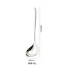 Espesado Acero Inoxidable 304 Utensilios de Cocina Cuchara para Sopa para Hogar Restaurante Olla Caliente Cucharón para Sopa Cuchara Grande para Sopa Servir Gachas Mango Largo Concha para Sopa