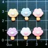 Mini Charms de Caramelo con Forma de Lazo, Letras, Papas Fritas, Alitas, Estrellas, Corazones, Arte para Uñas, Diademas, Pinzas para el Cabello, Accesorios de Resina