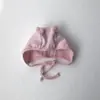 Conjunto de Peleles para Bebé Estilo Primavera y Otoño, Pantalones de Cintura Alta que Protegen la Barriga, Pelele Triangular de Manga Larga para Bebé, Conjunto de Tres Piezas con Pantalones Largos