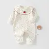 Enterizo de Bebé para Primavera y Otoño, Enterizo de Bebé de Manga Larga para Otoño, Mameluco Cómodo para Recién Nacido, Estilo Coreano, Tendencia Ins