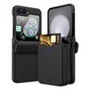 Funda para Teléfono con Ranura para Tarjeta Adecuada para Samsung Zflip8, Galaxy Zflip6/ 70% de Descuento Porta Tarjetas Funda Protectora Anti-Caídas