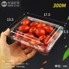 Cajas Desechables para Empaque de Frutas Supermercado Paquete de 0.5 kg Cajas de Plástico Transparentes Tienda de Frutas 500m Cajas Populares para Empaque de Fresas
