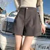 Shorts de Lana de Cintura Alta en Línea A para Mujer, Pantalones de Abrigo para Otoño e Invierno, Nuevos Pantalones Casuales de Pierna Ancha Adelgazantes 2025 para Mujer, Modernos