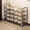 Zapatero multiusos de acero inoxidable, apto para uso doméstico, no requiere ensamblaje, estante de almacenamiento versátil para entradas, dormitorios y propiedades de alquiler; estanterías para zapatos al por mayor disponibles