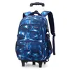 Bolsa Escolar con Carrito Nuevo Producto de Peces Naturales para Niños y Niñas, Escalada de Escaleras, Grados 3-6, Estudiantes de Primaria, Ligera y Conveniente, Dropshipping