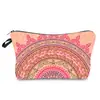 Bolsa de Maquiagem com Padrão Mandala Impresso Transfronteiriça da Amazon Clutch Feminina Bolsa de Armazenamento de Viagem Multifuncional