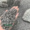 Pedrisco Preto Pedra Lavada Pátio Estilo Japonês Paisagem Seca Pedrisco Cinza Escuro Pedra de Arroz Lavada Pedra Preta