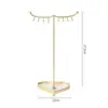 Soporte de Exhibición de Brochas de Almacenamiento de Doble Capa, Soporte Giratorio para Joyería, Colgador de Collares, Gancho para Cadenas de Aretes y Teléfono, Soporte Individual para Pulseras