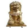 Fabricante Autônomo Ornamentos de Leão de Cobre ao Ar Livre Antigo Chinoiserie Leão da Cidade Proibida Estátua de Cobre 1 2 3m Produção