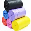 Sacos de Lixo Portáteis Estilo Colete Espessado para Uso Doméstico, Sacos Plásticos de Pe Coloridos Embalados em Rolo