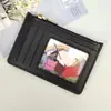 Estoque Transfronteiriço Ultra-fino Bolsa de Troca para Cartão Feminina Grande Capacidade Zíper Cor Sólida Portátil Compacta Bolsa de Cartão Feminina
