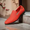 Traje de Cruzar Traje de Etiqueta Zapatos de Conducir Mocasines para Hombre Zapatos de Vestir Slip Moda Comercio Exterior
