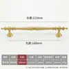 Manija de puerta de gabinete de latón macizo estilo francés, manija de armario de color dorado, manija de mueble de puerta corrediza de armario estilo crema, manija de gabinete de vino