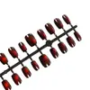 Vermelho Sangue de Pombo Escuro Olho de Gato Textura de Alto Padrão Estilo Menina Estilo Irmã Mais Velha Manicure Estilo Curto 30-t Unhas Usáveis