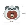Llavero Monedero Oso Marrón Cony Conejo de Line Friends Dibujos Animados Lindo Bolsa de Almacenamiento Amazon